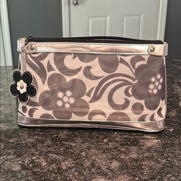 Vera Bradley Night & Day 2010Spring Pattern Zipped Travel Mesh Outer w/Liner GUC - Picture 6 of 16